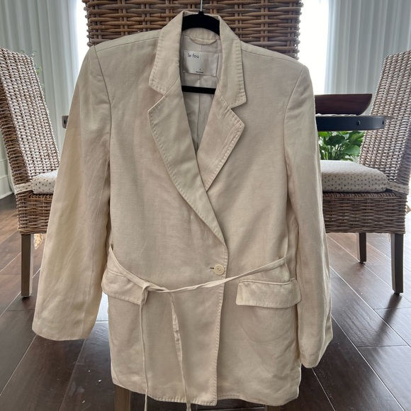 Aritzia - le fou Wilfred - Linen Suit Jacket - sz S - small - Picture 5 of 7
